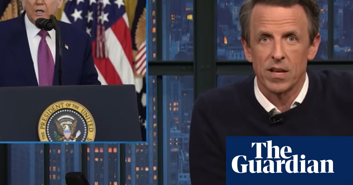 Seth Meyers on Trump’s falling approval rating: ‘Worth remembering that people don’t like this’
