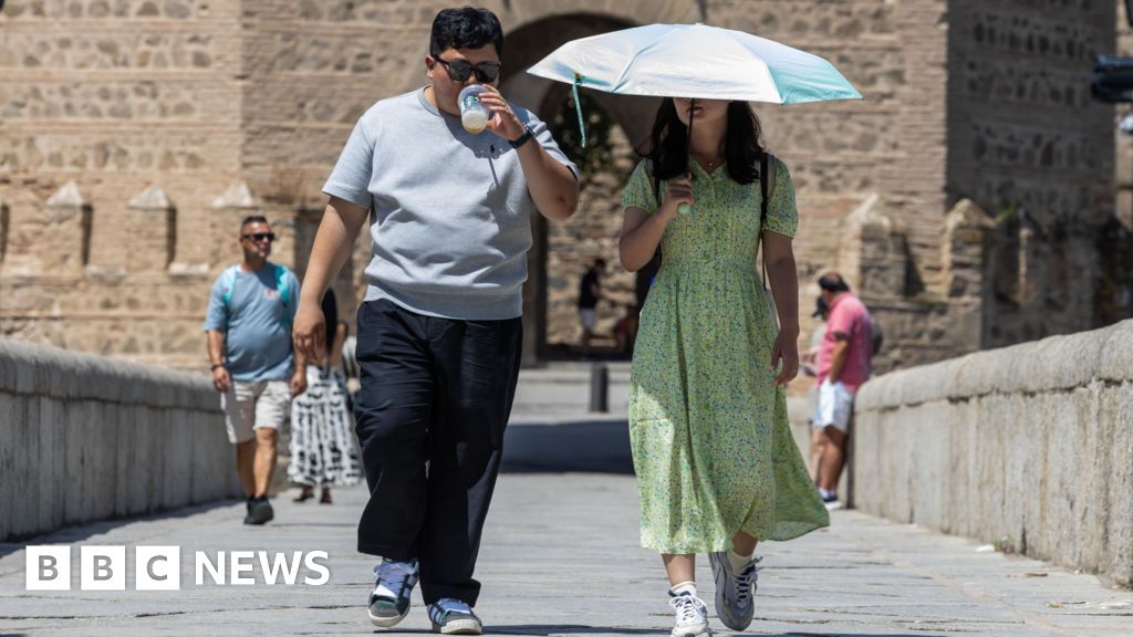 'A little bit melting': Intense heat across Europe