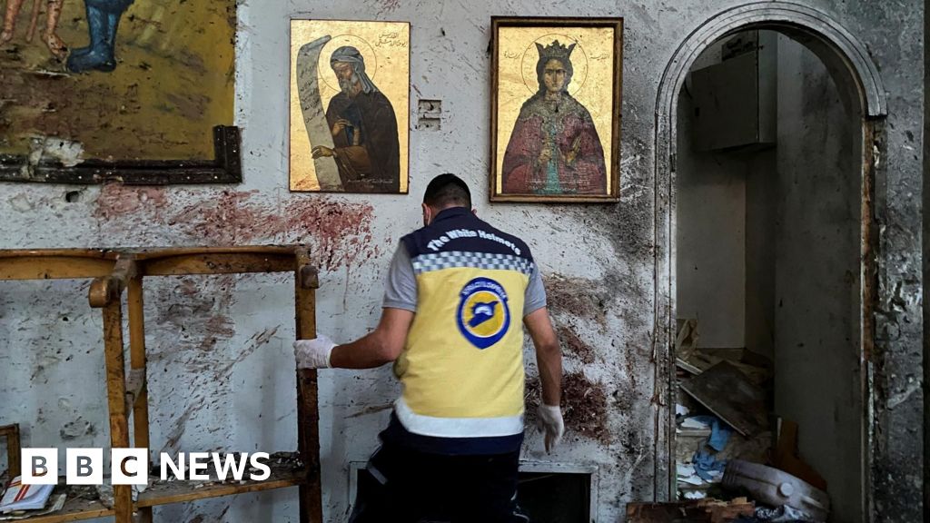 Suicide bombing at Damascus church kills 20, authorities say