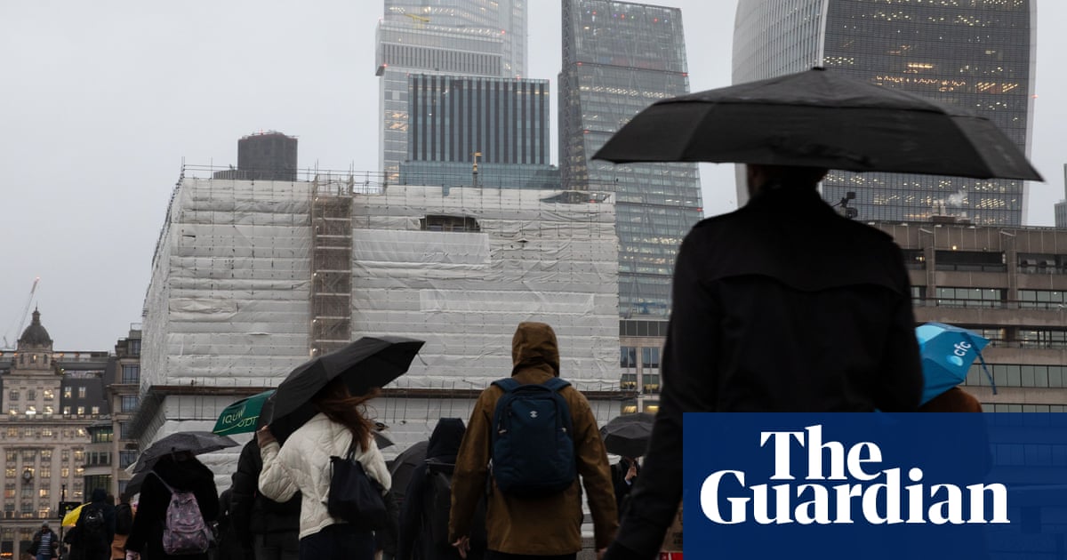 UK economy shrinks by 0.3% as firms hit by higher taxes and Trump trade war