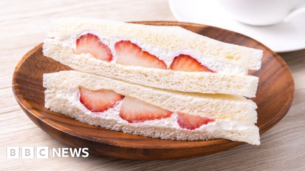 Japan loves them. And now they're in the UK - strawberries and cream sandwiches