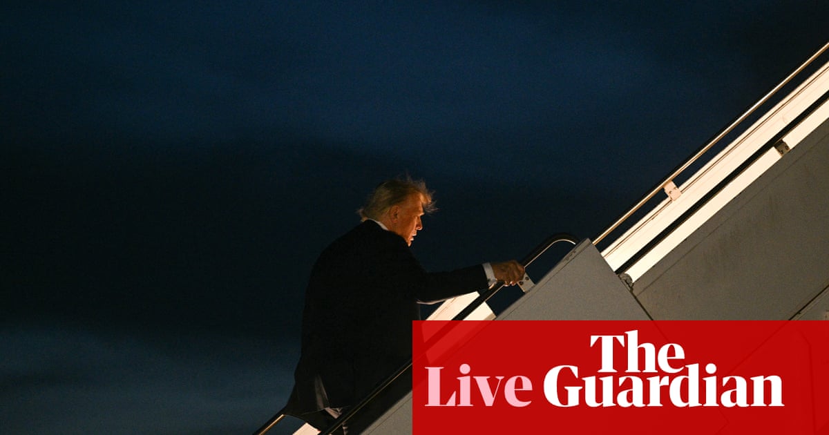 Trump leaves G7 early for something ‘bigger than a ceasefire’ amid Iran-Israel crisis – US politics live
