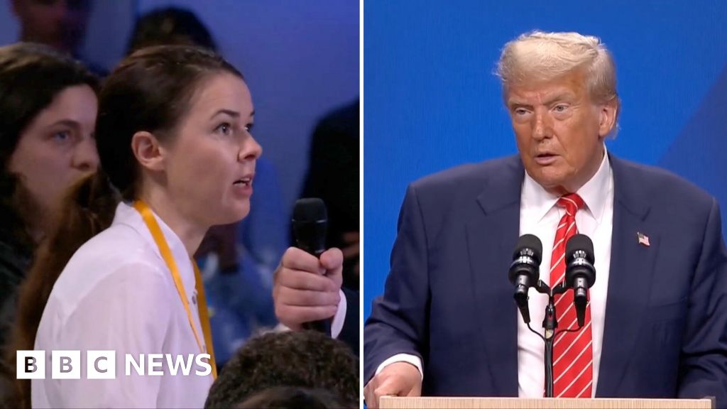 'I can see it's upsetting' - Trump asks BBC Ukrainian reporter about her family