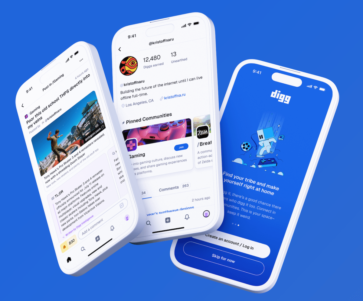 Digg app on cell phones