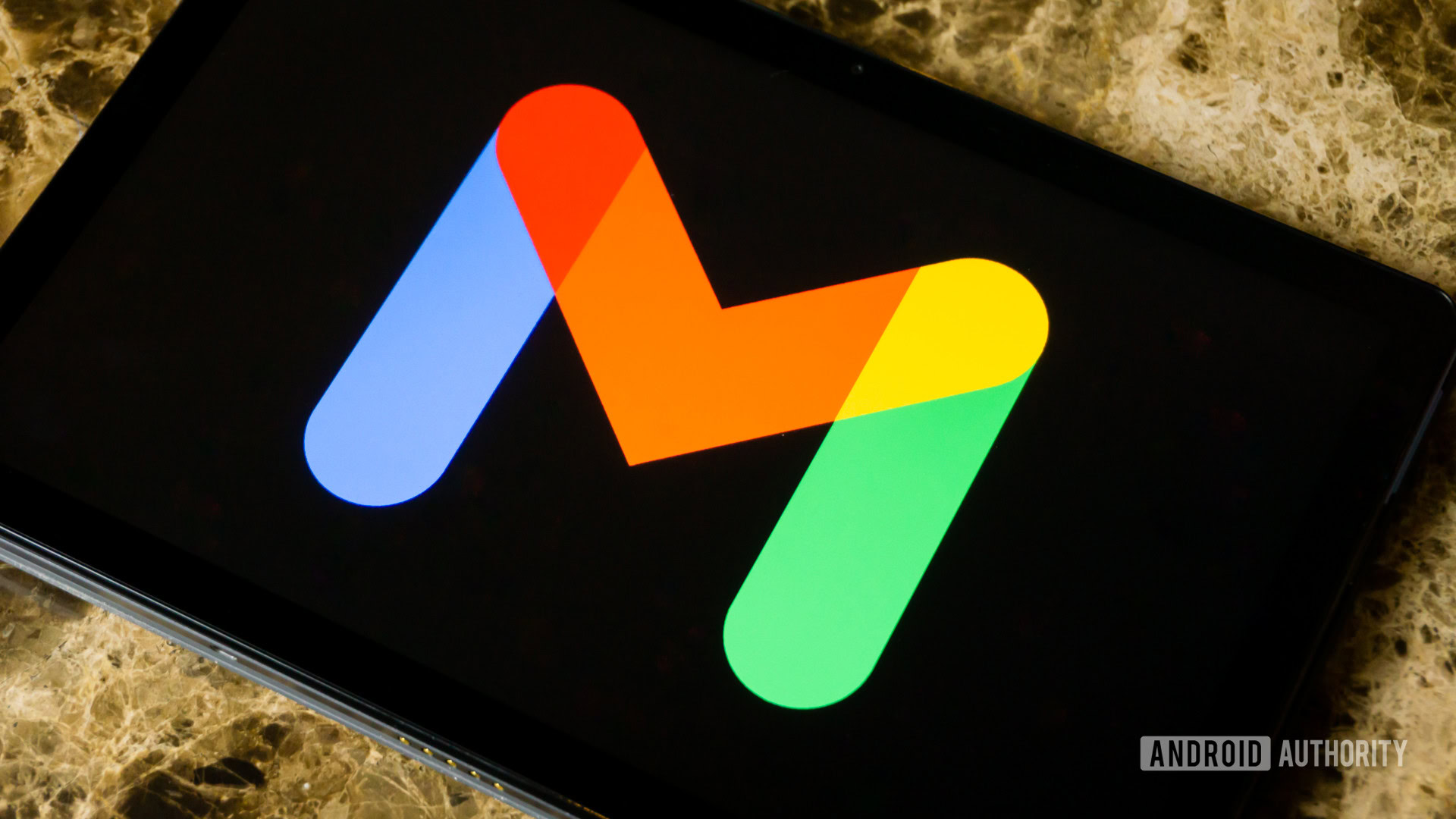 Gmail on tablet stock photo 1