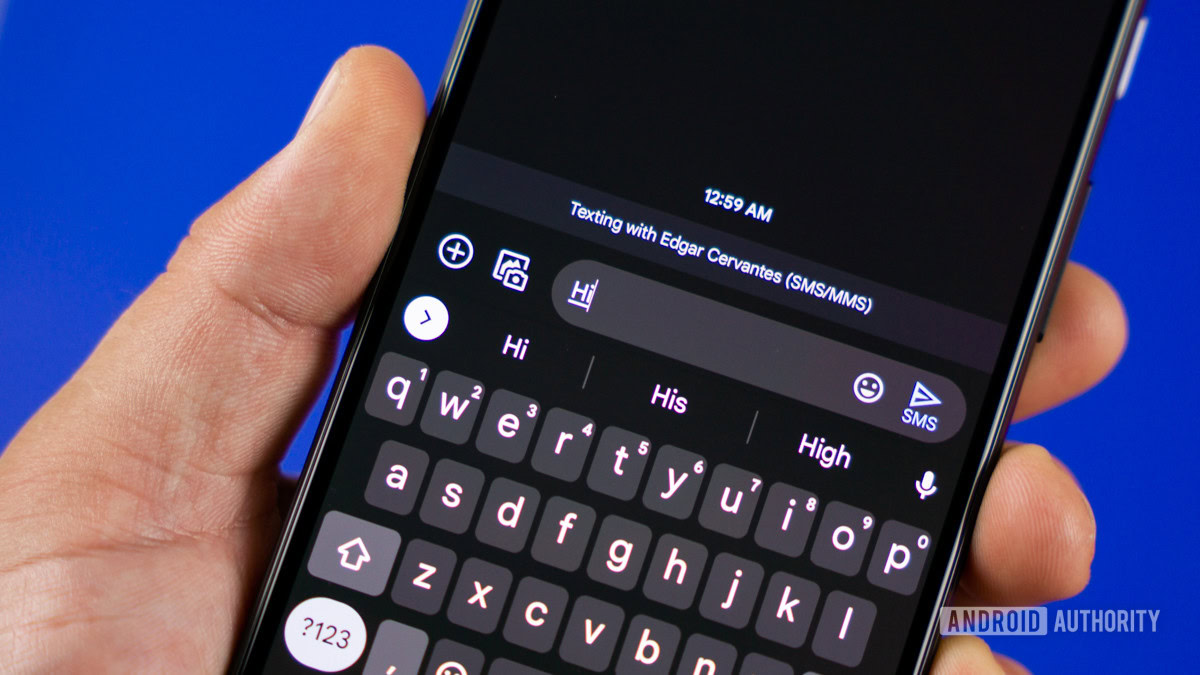 Google Messages SMS stock photo 2