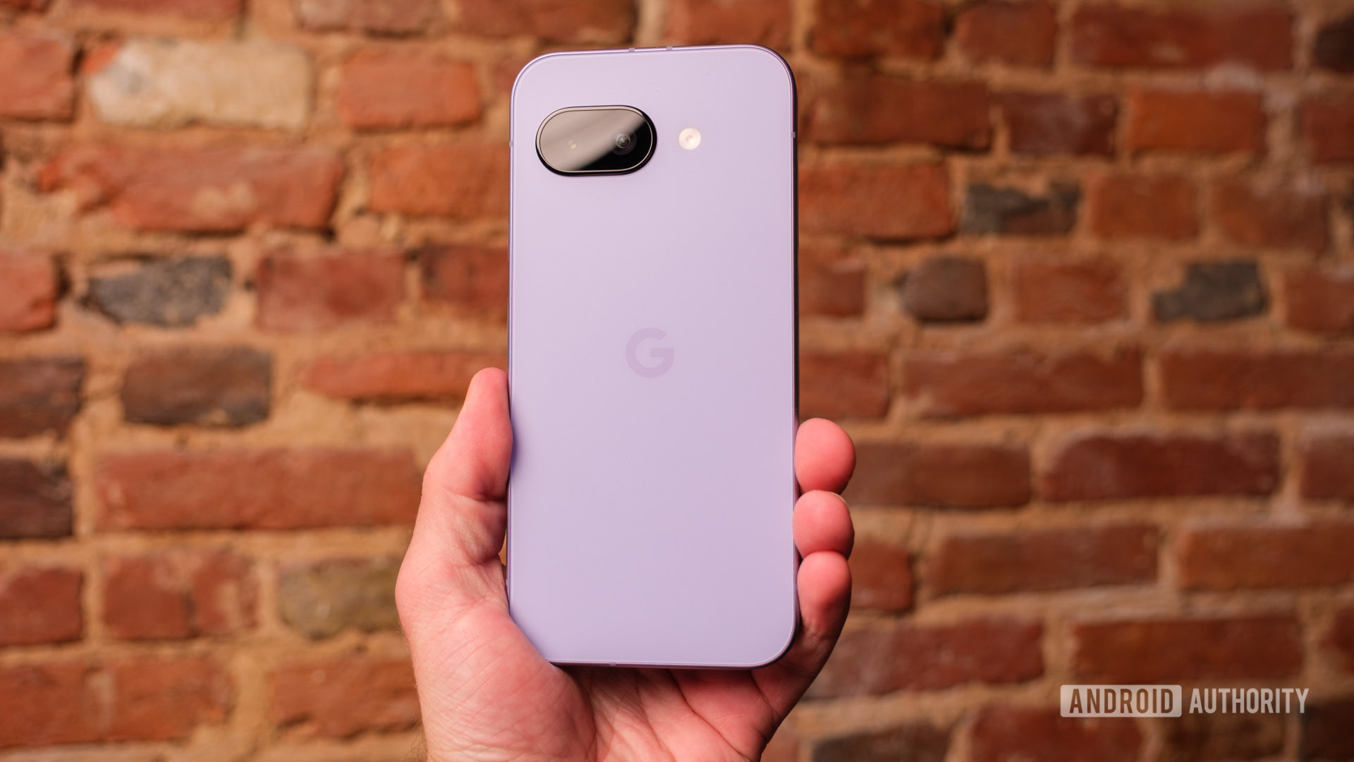 Google Pixel 9a in hand