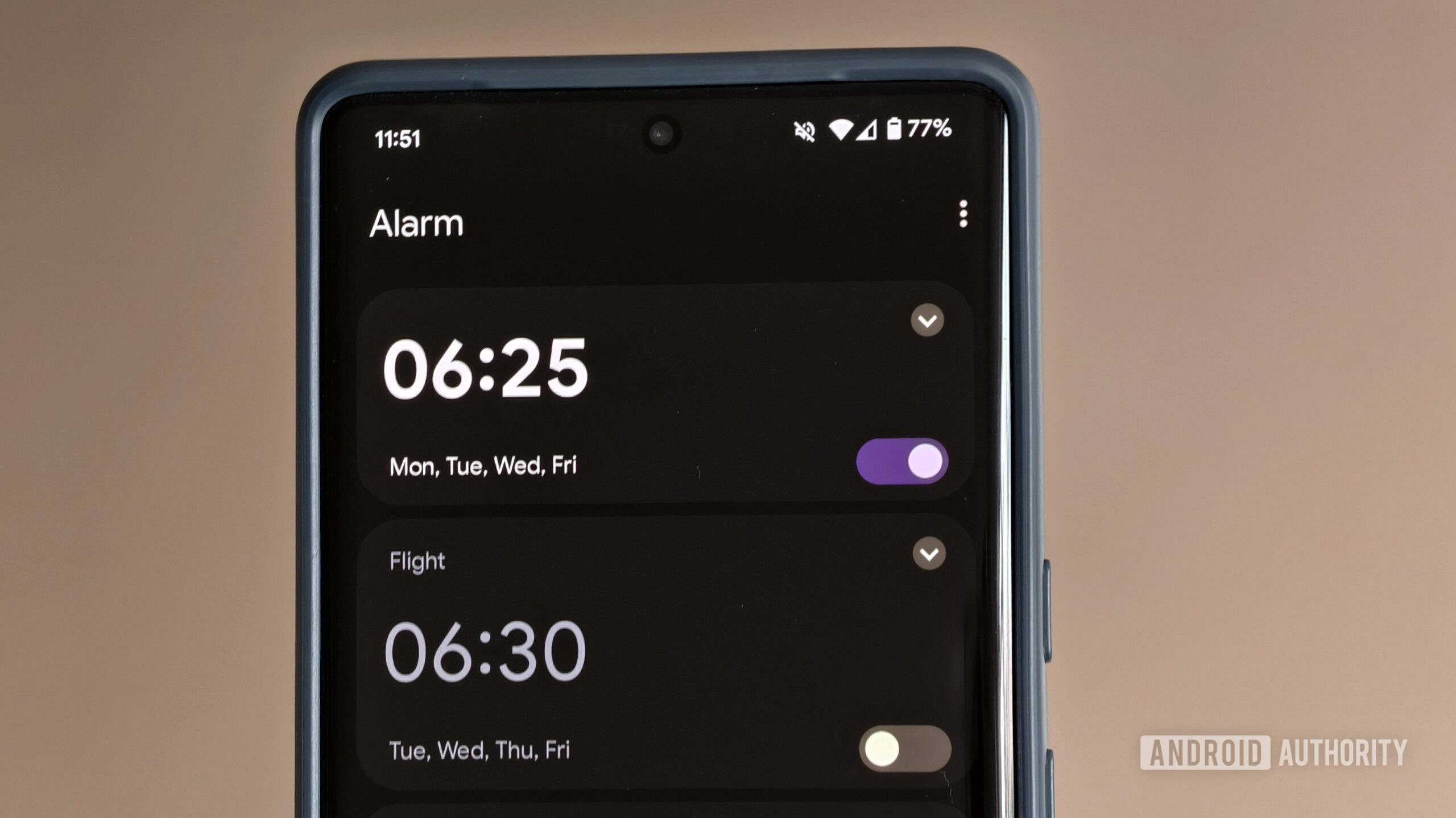 Google Pixel clock app alarms