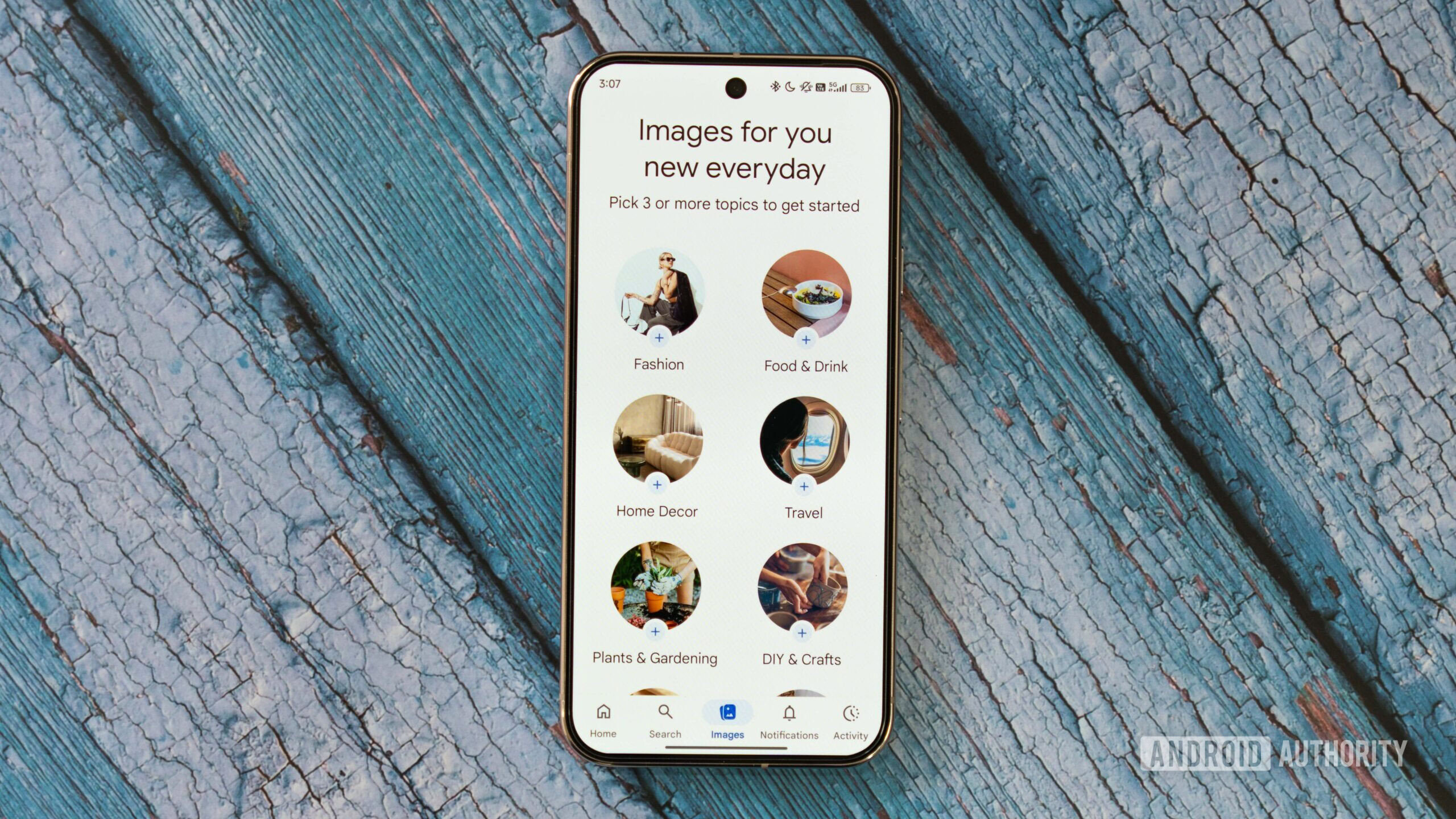 Google app new Images tab