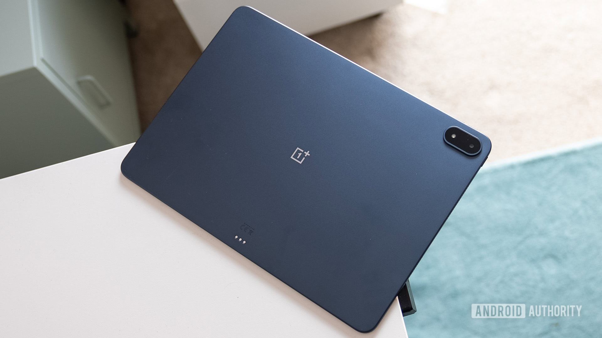 OnePlus Pad 3 face down on table