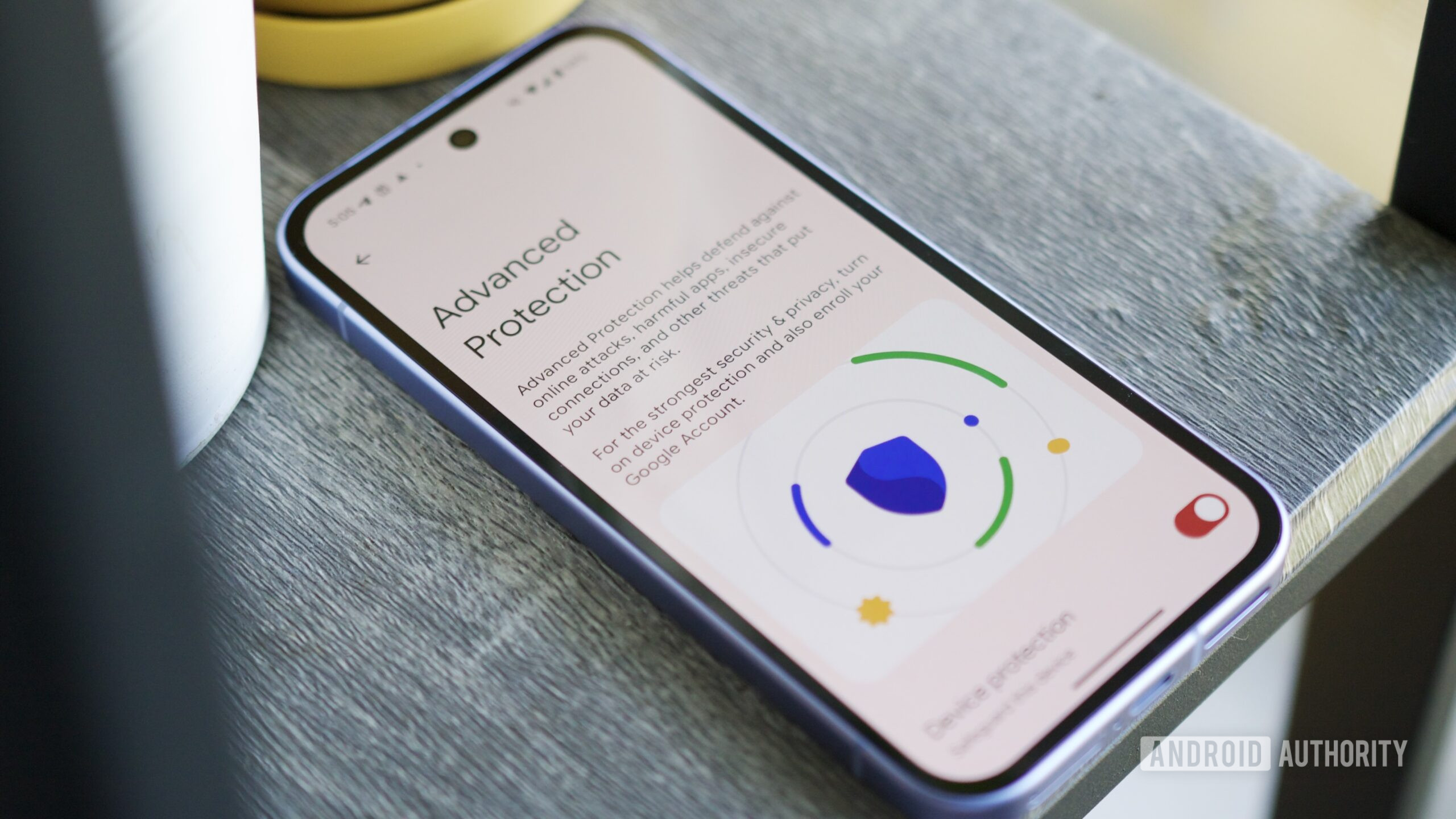 Advanced Protection page on a Pixel running Android 16.