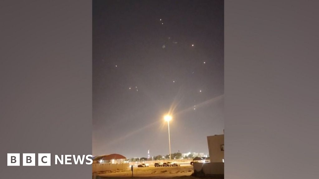 Watch: Air defences over Qatar as Iran attacks US airbase
