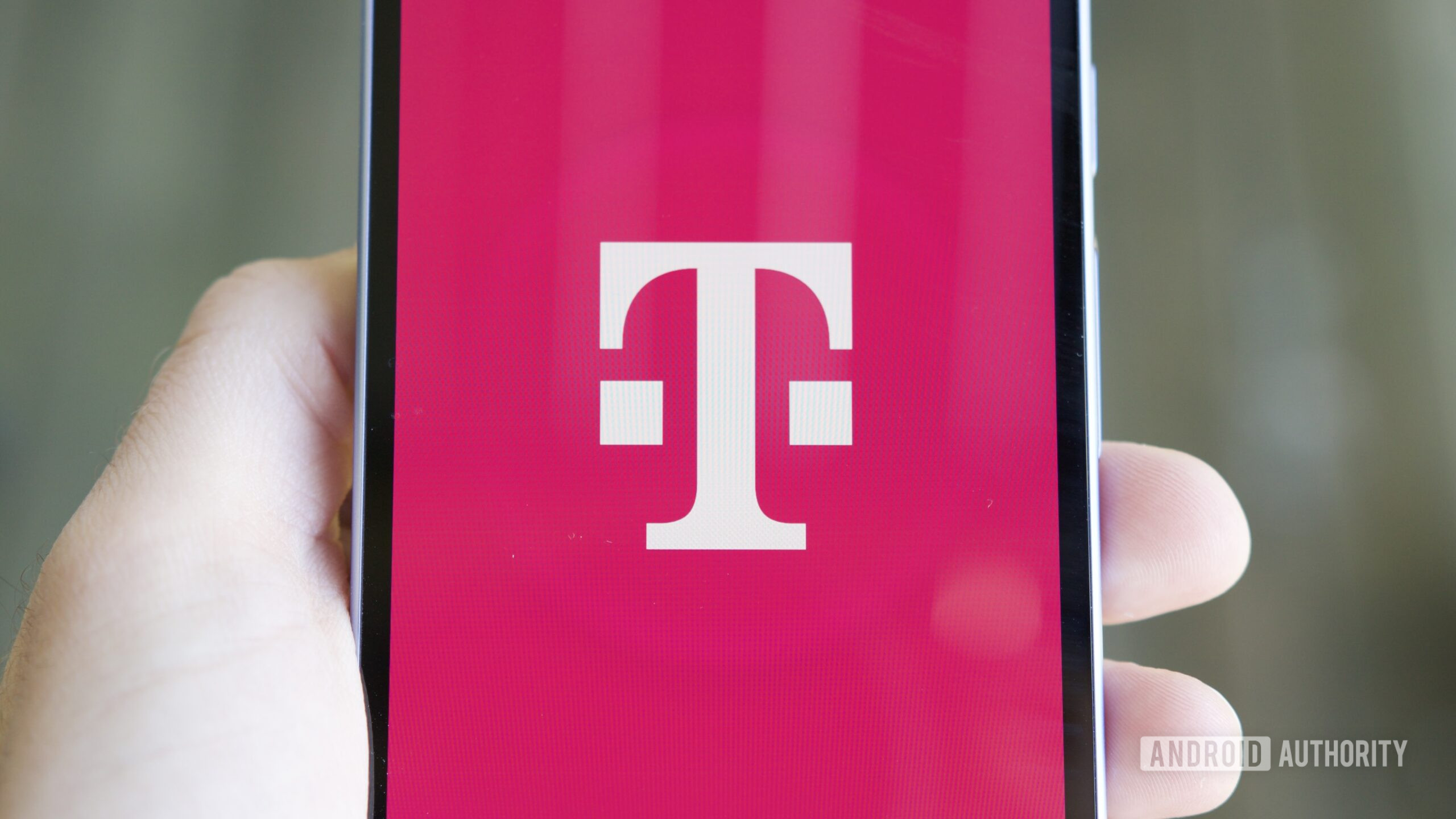 T-Mobile logo on an Android phone.