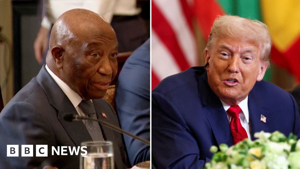 Watch: Trump praises Liberian president's English, the country's official language