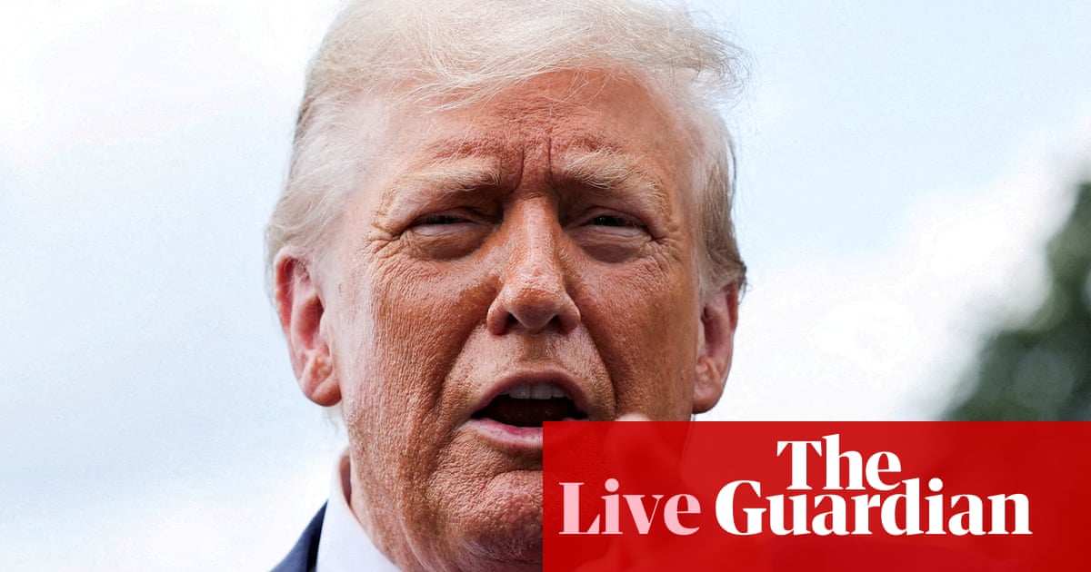 Trump threatens to sue WSJ over Epstein sketch claims – US politics live