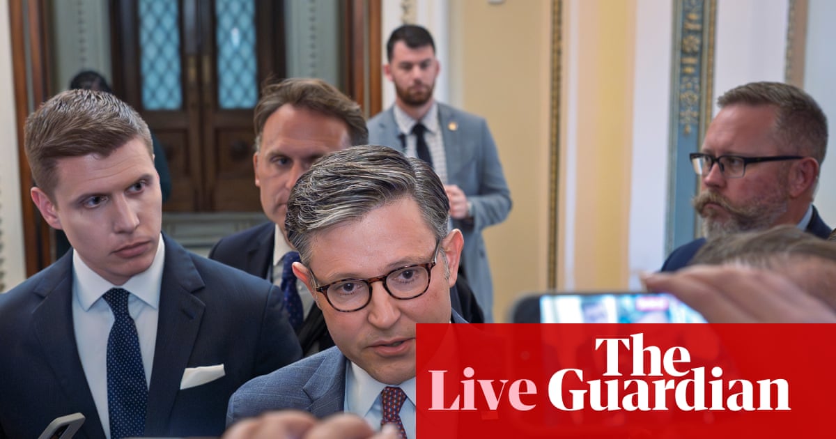 House speaker Mike Johnson says there won’t be an Epstein files vote before September – US politics live