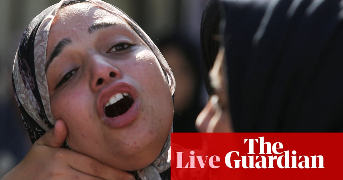 At least 20 killed in crush at Gaza aid point – Middle East crisis live