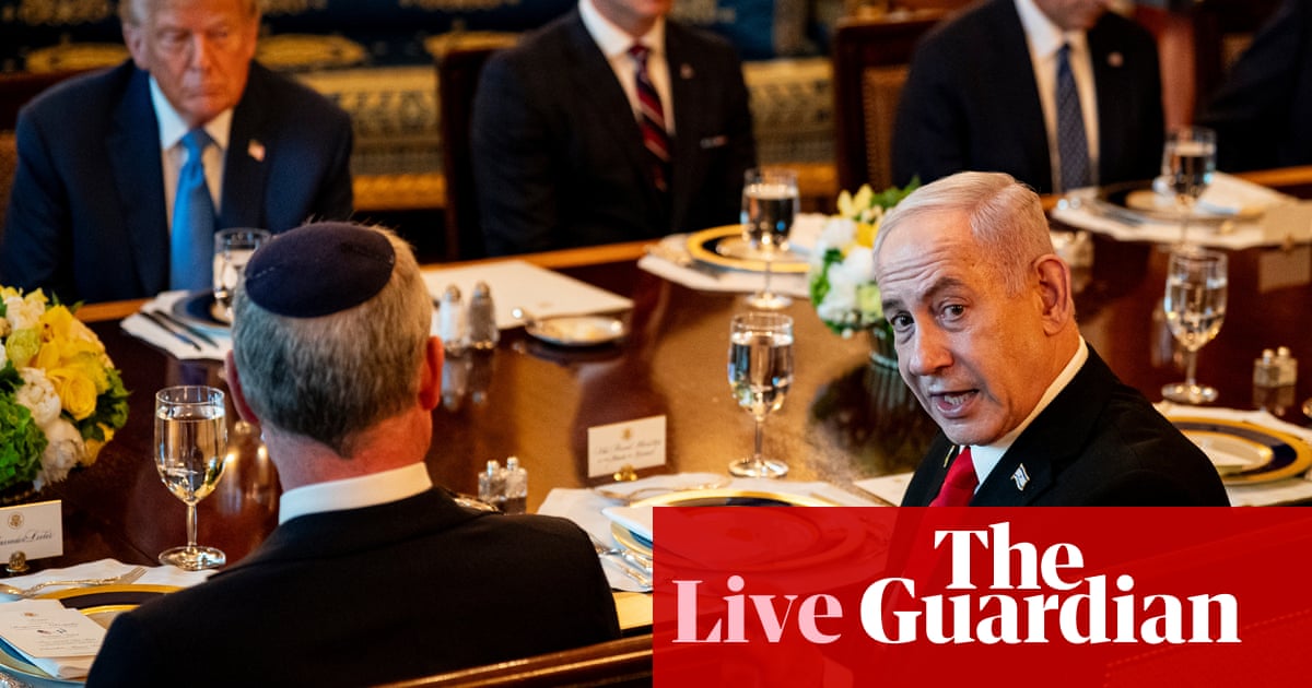 JD Vance and House speaker to meet Netanyahu after Israeli PM said he would nominate Trump for peace prize – US politics live
