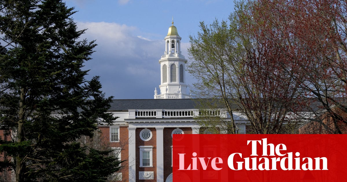 Harvard to ask court to declare Trump’s $2bn funding freeze unlawful – US politics live