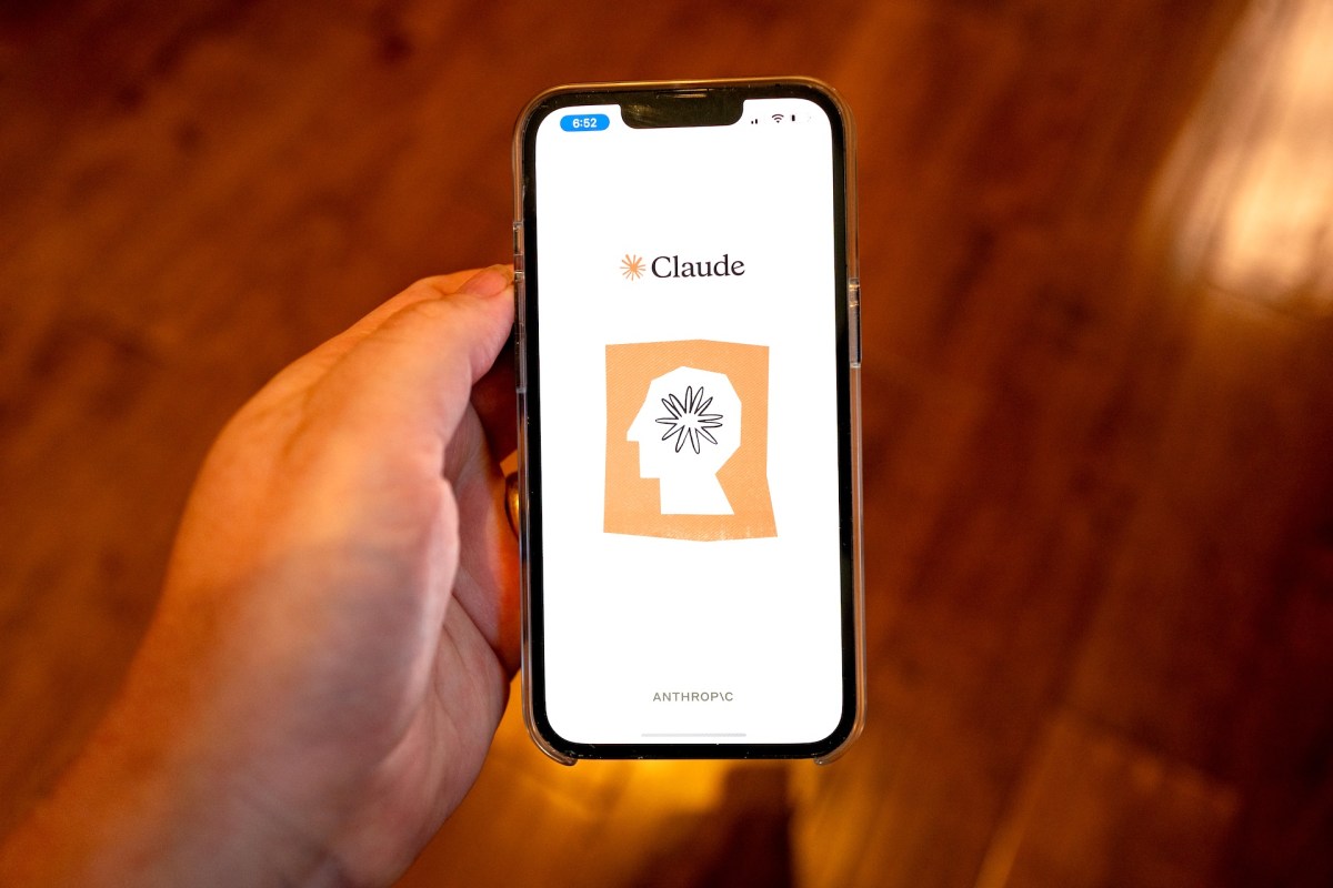 Anthropic Claude logo on mobile