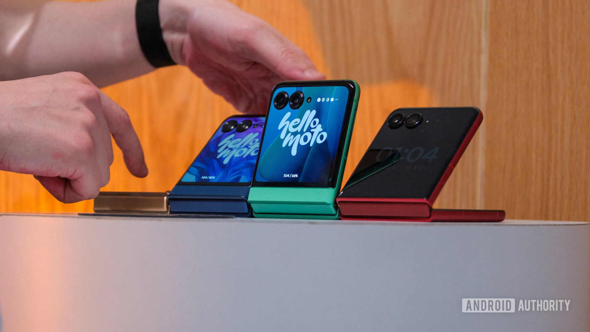 Motorola Razr 2025 series on table