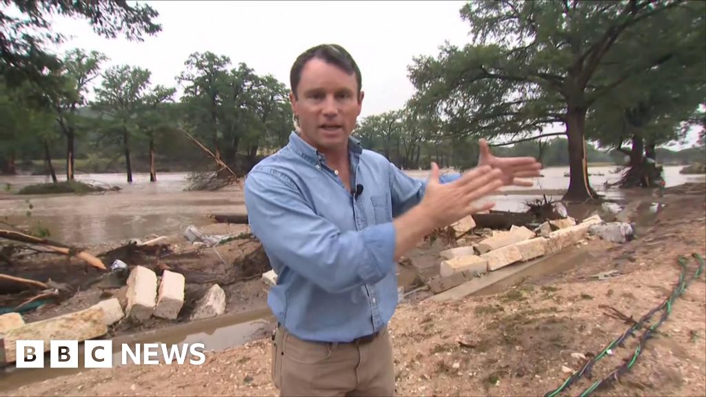 Watch: Holiday park wiped out by Texas floods