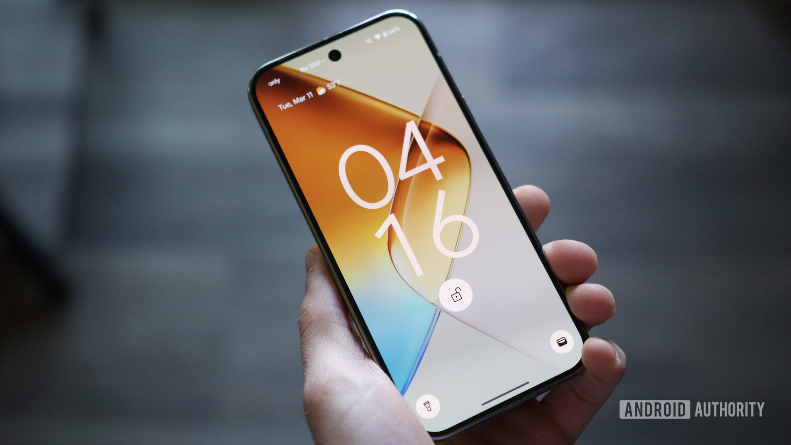 Lock screen on the Google Pixel 9 Pro.