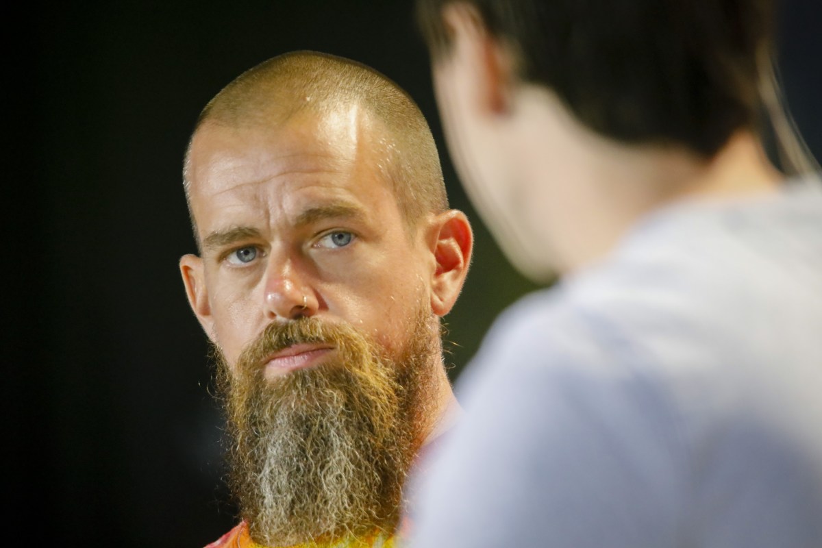 Jack Dorsey, co-founder and chief executive officer of Twitter Inc. and Square Inc., listens during the Bitcoin 2021 conference in Miami, Florida, U.S., on Friday, June 4, 2021.