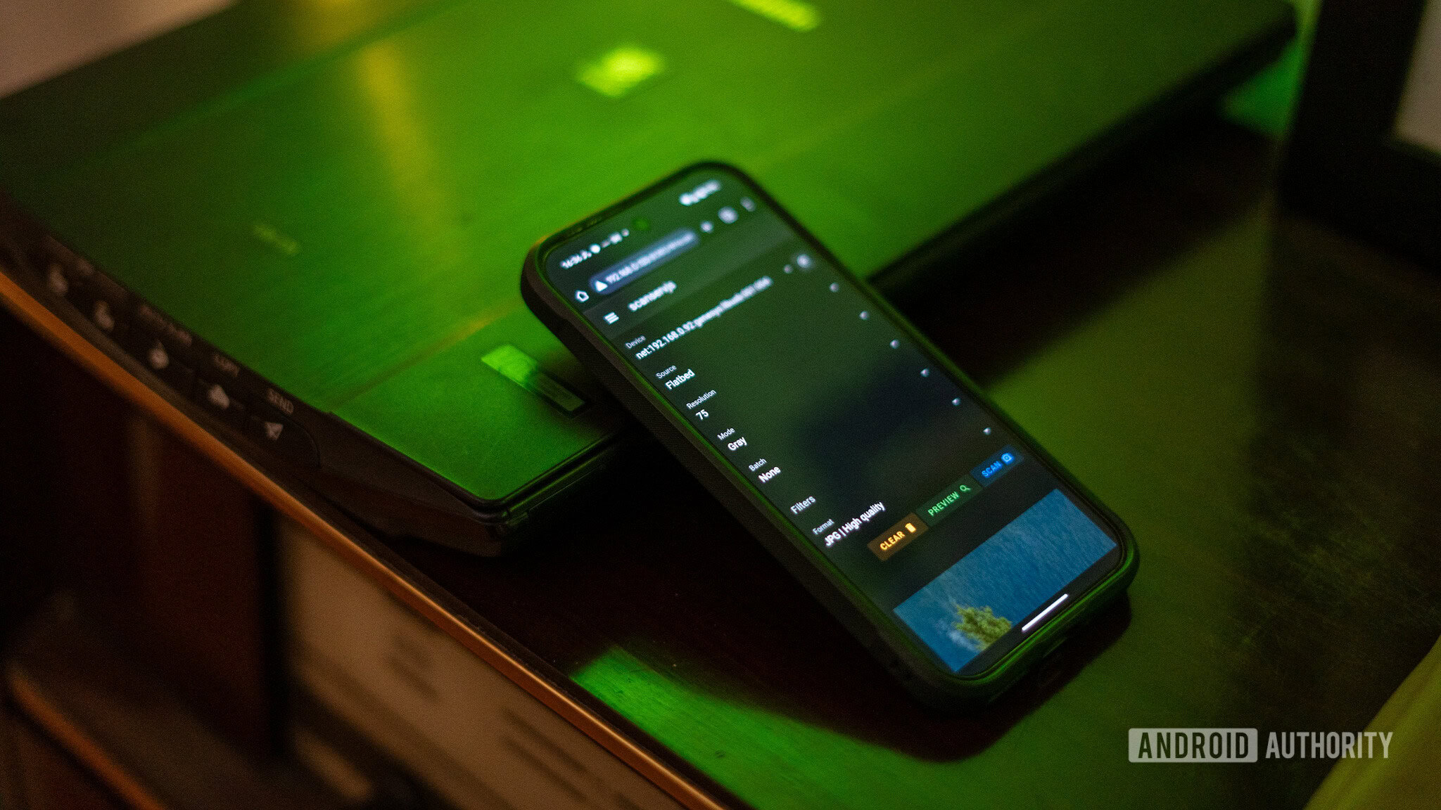 scanserver phone interface and scanner